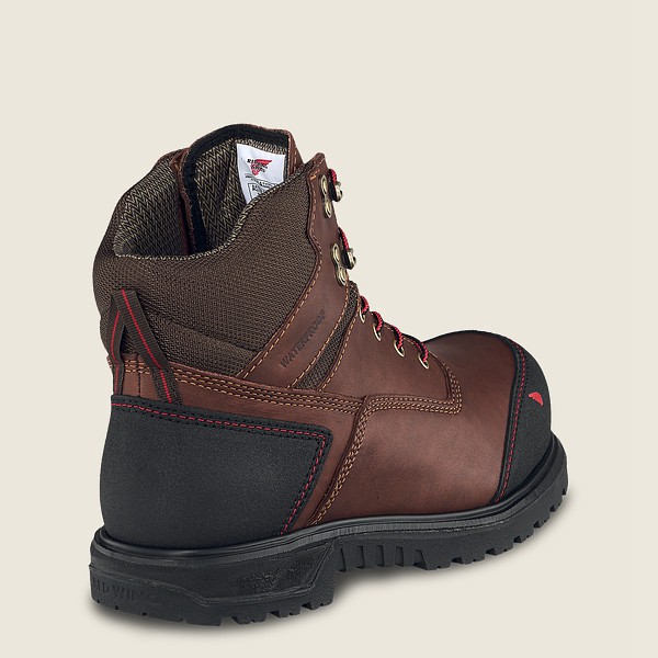 Red Wing Safety Bot Erkek - Brnr Xp - 6-Inch Waterproof Csa Toe - Kahverengi/Siyah - 09QAKIJYD